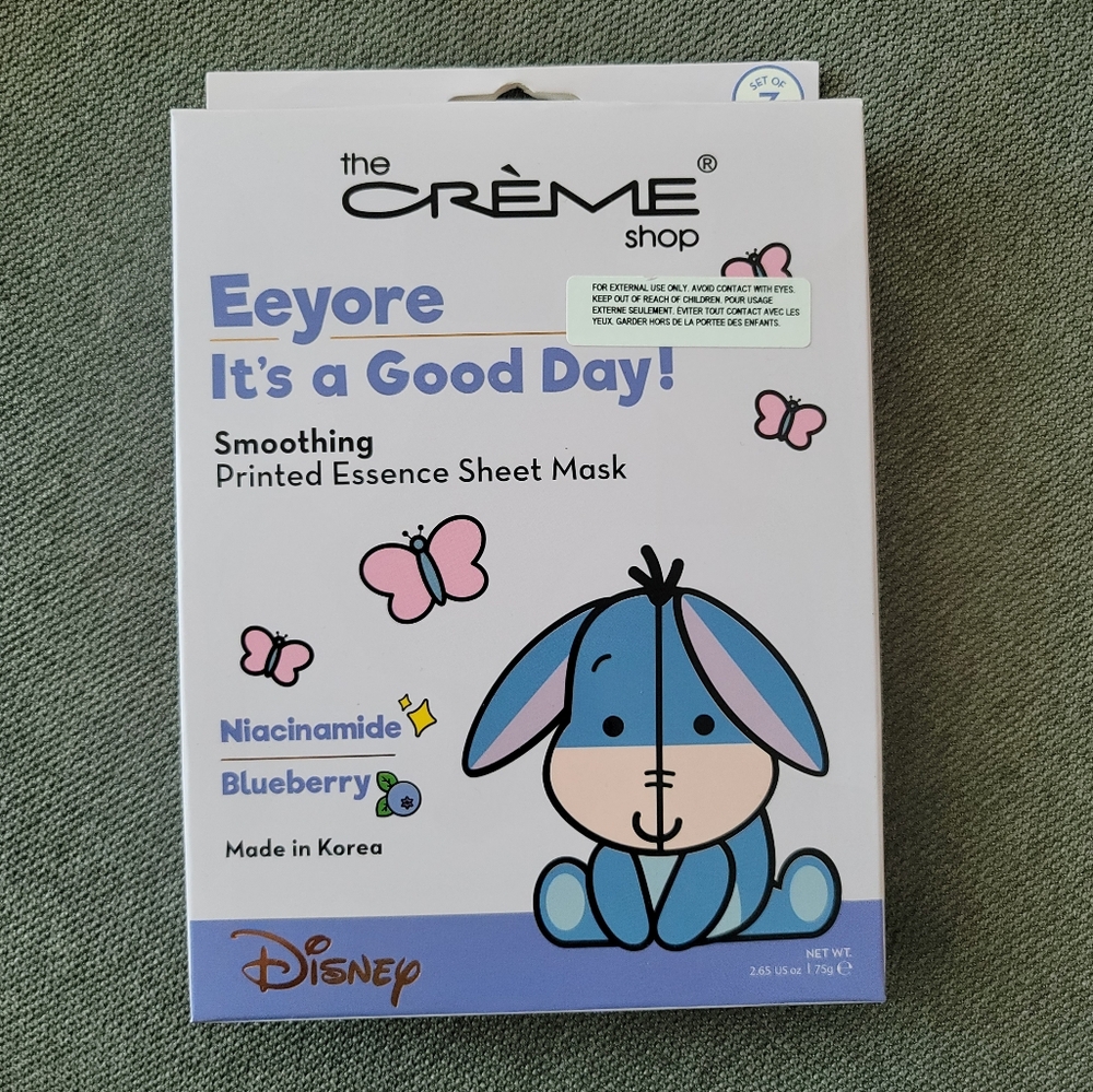 NEW The Creme Shop Eeyore Sheet Masks